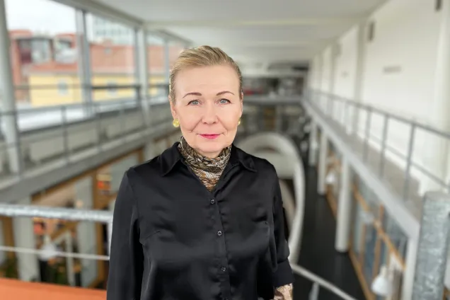 Porträtt på Marju Orho-Melander. Fotografi.