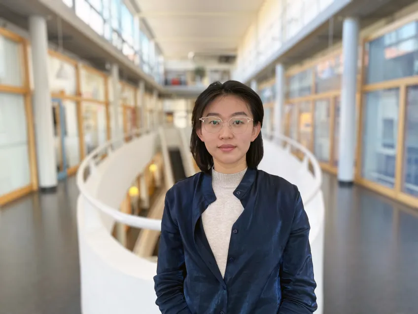 Porträtt på Mengyu Pan. Foto. 